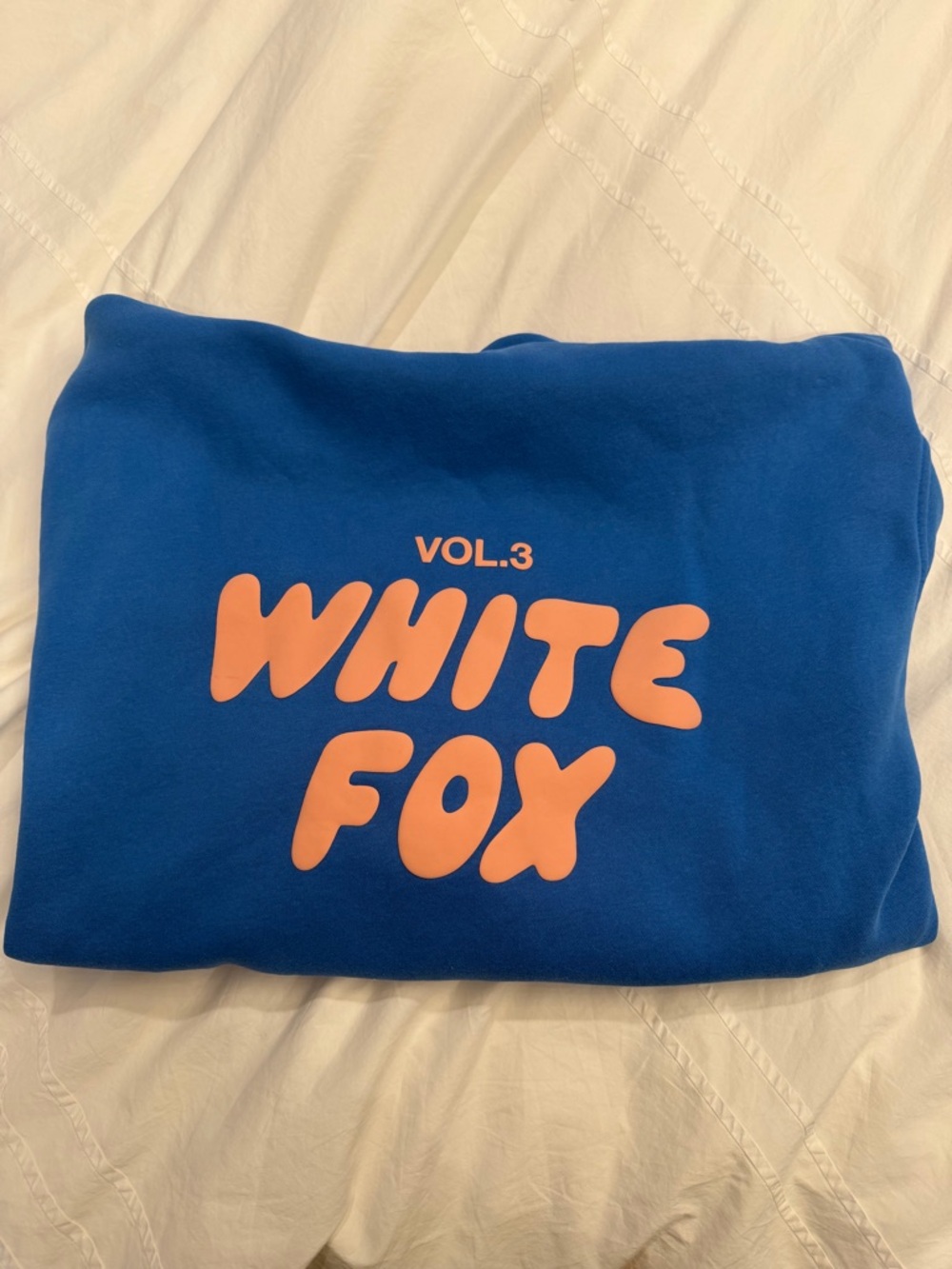 White Fox Blue Hoodie